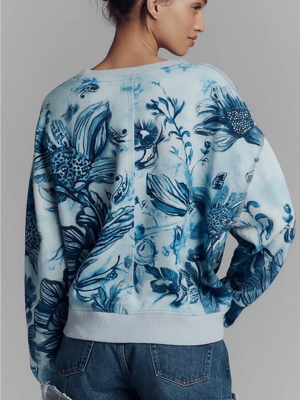 NWT Pilcro Batik Oversized Sweatshirt - Picture 3 of 7